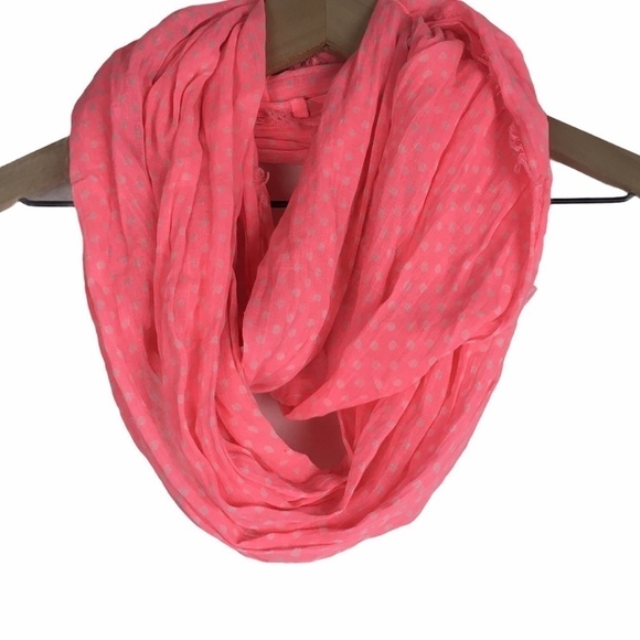 AMERICAN EAGLE Scarf Infinity Dots Neon Southwestern Embroidered Fringe Tassel - Picture 6 of 16